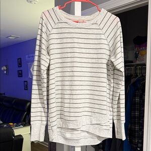 Women’s L Danskin Striped Long Sleeve Shirt